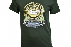 Forest Green Smiling Sun Unisex Tees