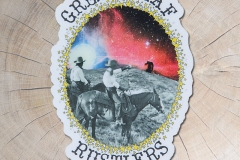 Green Leaf Rustlers Sticker Galactic Cowboys